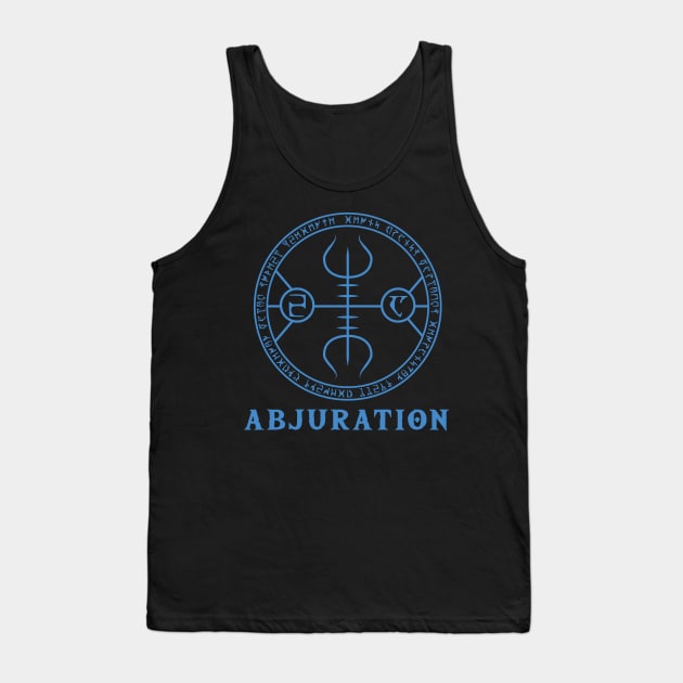 Runic School of Abjuration Tank Top by Moon Phoenix Crafts & Designs